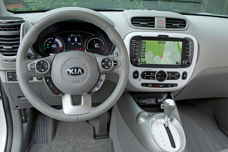 Kia Soul EV, Cockpit / Innenraum, 2014, Foto: Kia