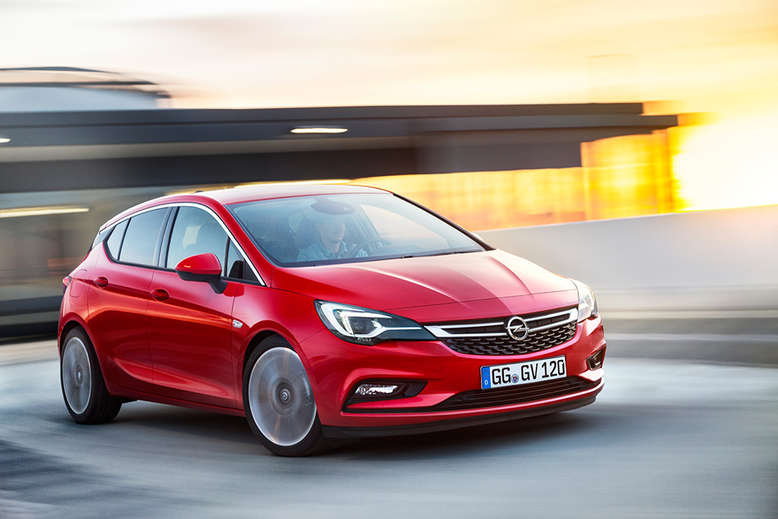 Opel Astra, Frontansicht, Seite, 2015, Foto: Opel