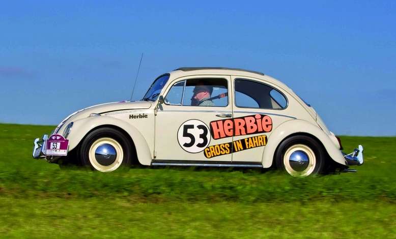 VW Käfer 1200 "Herbie groß in Fahrt", Baujahr 1960, Foto: Volkswagen