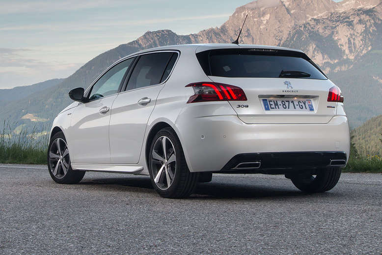 Peugeot 308 GT-Line, seitliches Heck
