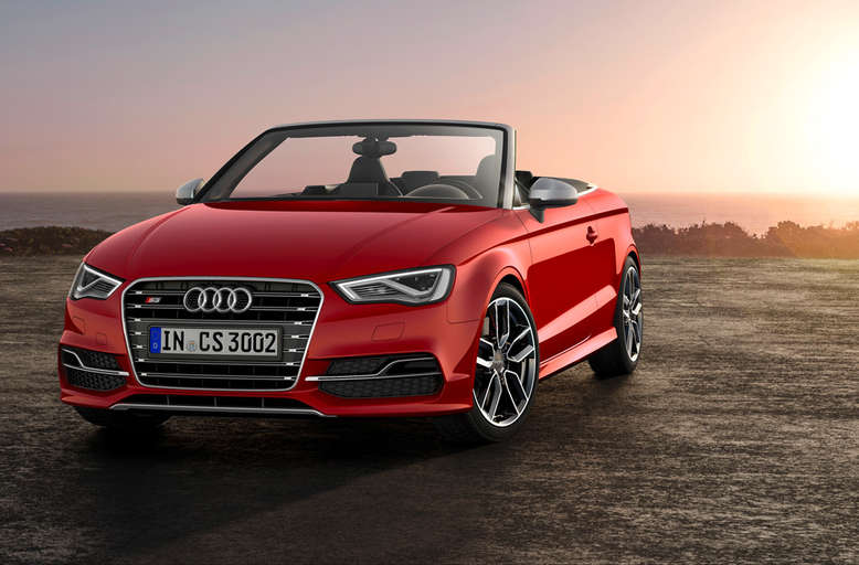 Audi S3 Cabriolet, Misanorot, Frontansicht, 2014, Foto: Audi