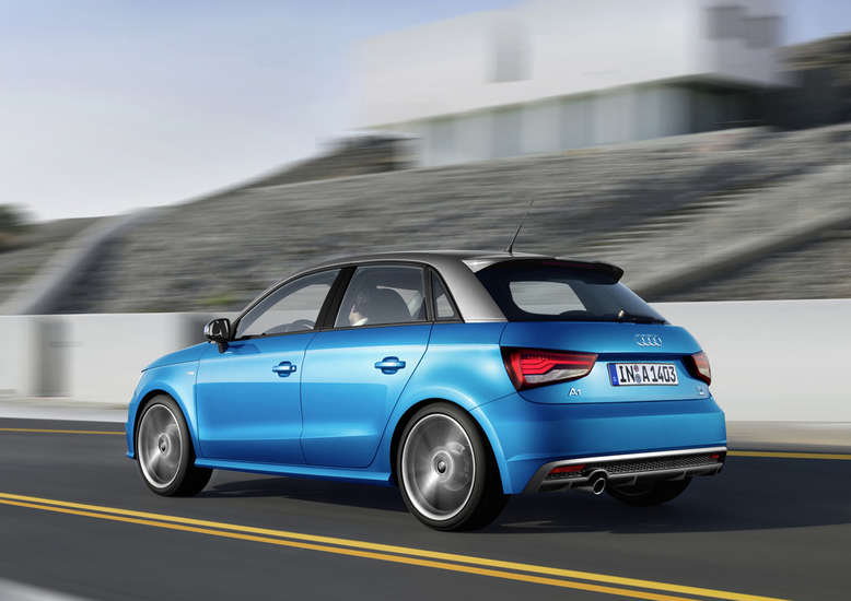 Audi A1, Heck / Seitenansicht, 2014, Foto: Audi