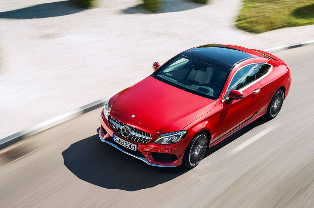Mercedes-Benz C-Klasse Coupé, Draufsicht, 2015, Foto: Mercedes-Benz