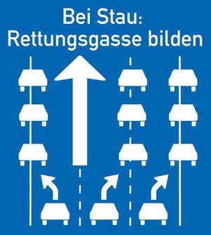 Rettungsgasse bilden