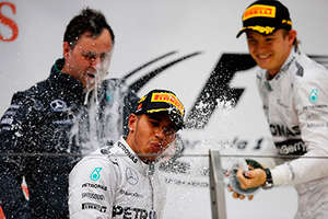 Erneuter Doppelsieg f?r Hamilton und Rosberg