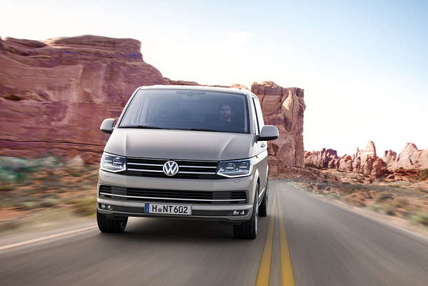 VW T6 Multivan, Frontansicht, 2015, Foto: Volkswagen