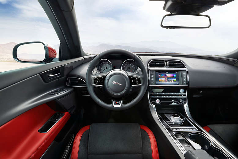 Jaguar XE, Innenraum / Cockpit, 2014, Foto: Jaguar