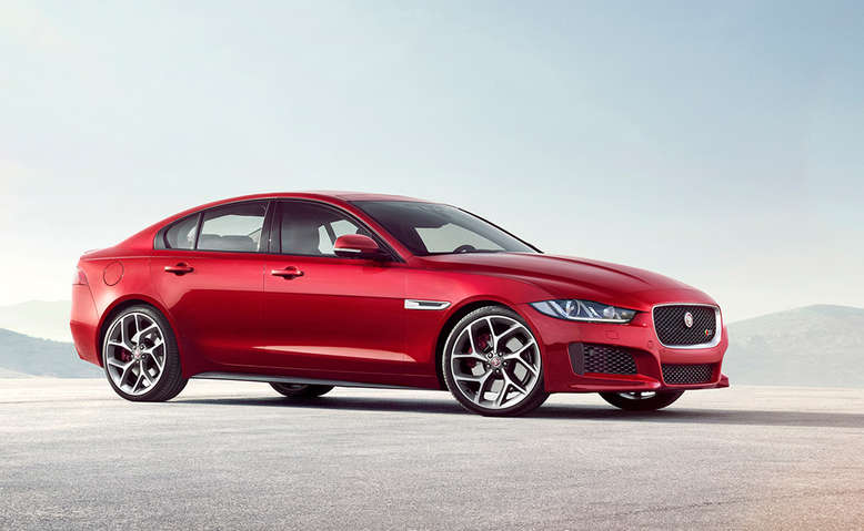 Jaguar XE, Seitenansicht, 2014, Foto: Jaguar