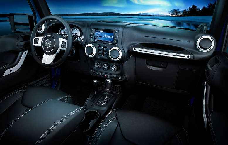 Jeep Wrangler, Polar, Innenansicht, Cockpit, 2013, Foto: Jeep