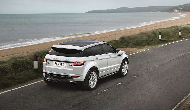 Range Rover Evoque, Heckansicht, Draufsicht, 2015, Foto: Jaguar