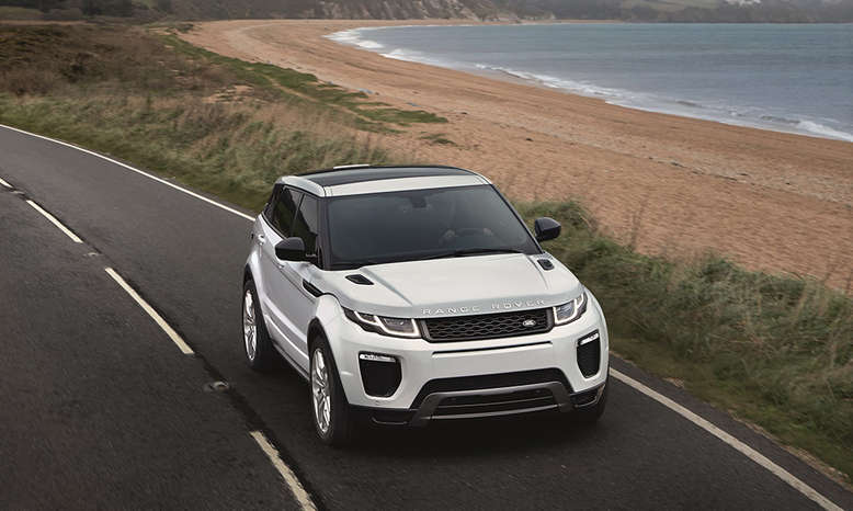 Range Rover Evoque, Frontansicht, Draufsicht, 2015, Foto: Jaguar