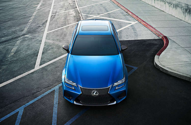 Lexus GSF, Frontansicht, Draufsicht, 2015, Foto: Lexus