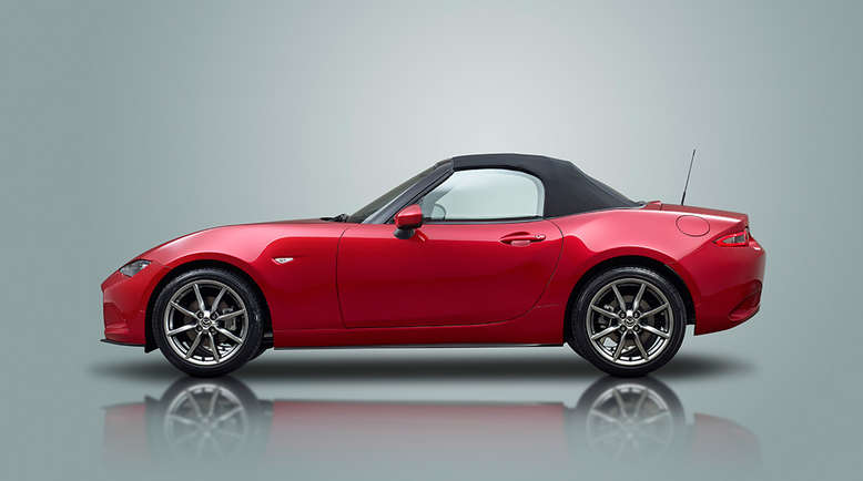 Mazda MX-5, Seitenansicht, geschlossenes Dach, 2015, Foto: Mazda