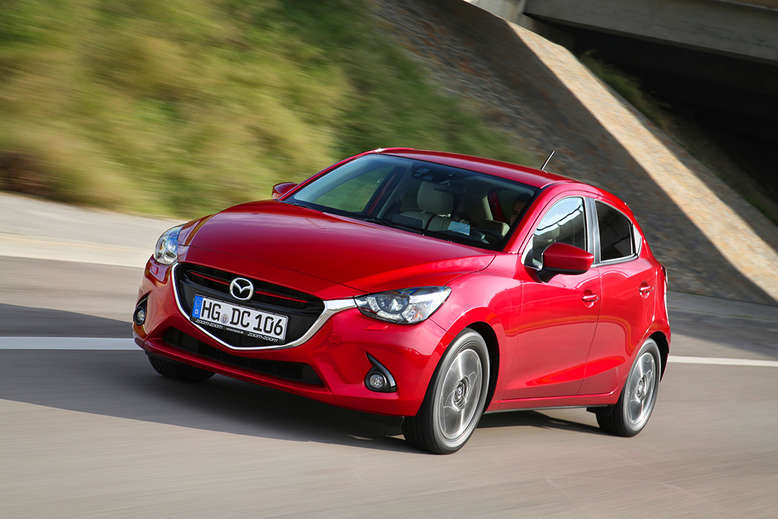 Mazda 2, Frontansicht, Seite, 2015, Foto: Mazda