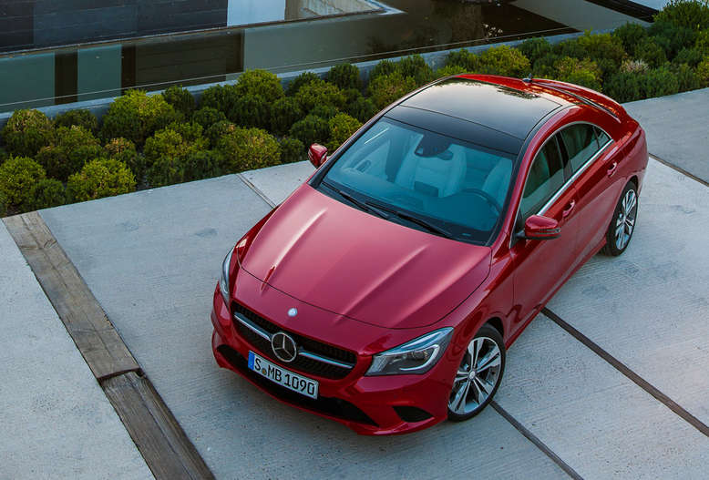 Mercedes CLA, Draufsicht, 2013, Foto: Daimler AG