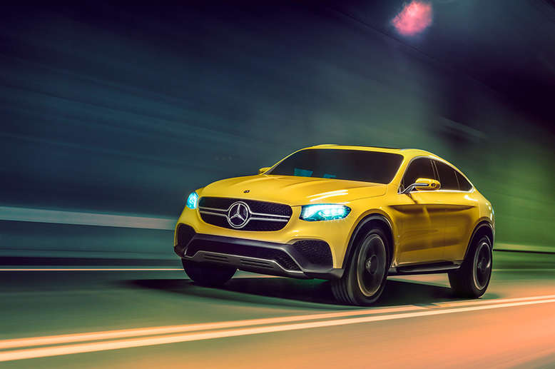 Mercedes GLC, Designstudie, Frontansicht, Seite, 2015, Foto: Daimler