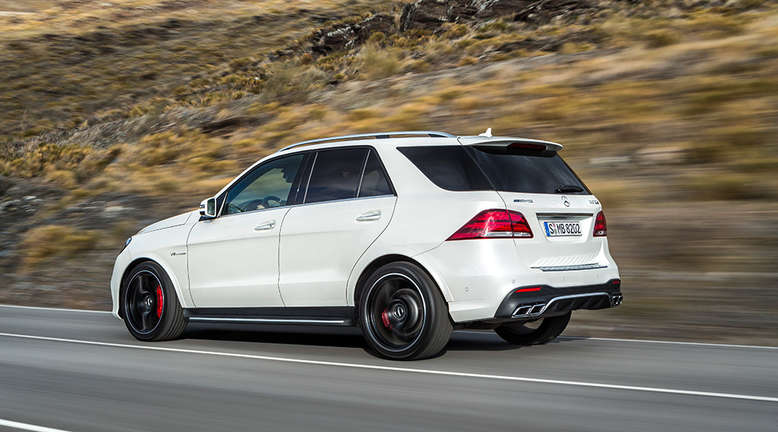 Mercedes GLE, Seitenansicht, Heck, 2015, Foto: Daimler