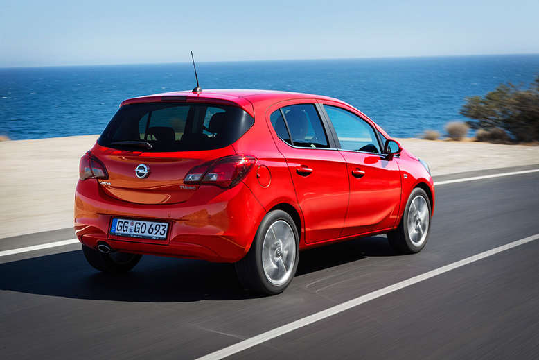 Opel Corsa, Viertürer, Heckansicht, 2014, Foto: Opel