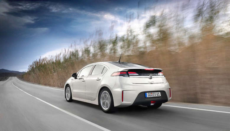 Opel Ampera, Heckansicht, 2013, Foto: Opel