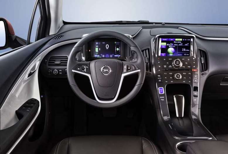 Opel Ampera, Innenraum / Cockpit, 2011, Foto: Opel