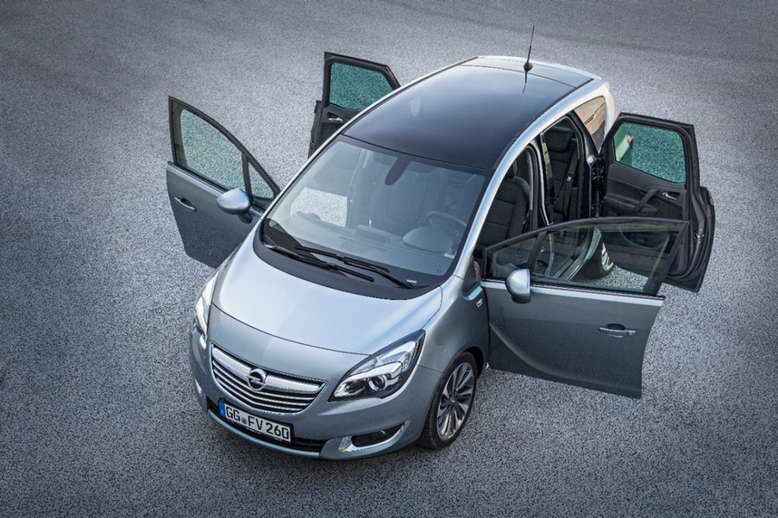 Opel Meriva, Draufsicht, Vogelperspektive, 2013, Foto:Opel