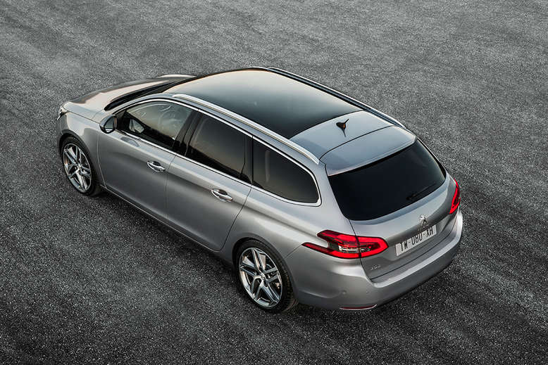 Peugeot 308 SW, Heckansicht, Draufsicht, 2014, Foto: Peugeot