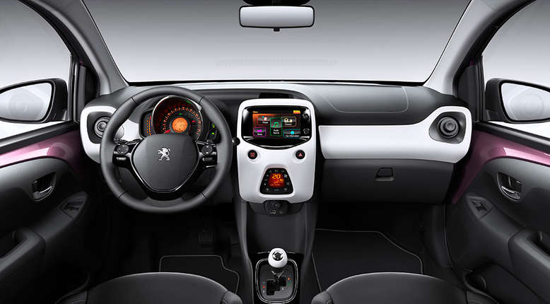 Peugeot 108, Innenansicht, Cockpit, 2014, Foto: Peugeot