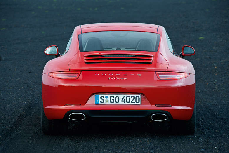 Porsche 911 Carrera Coupé, Heckansicht, 2012, Foto: Porsche