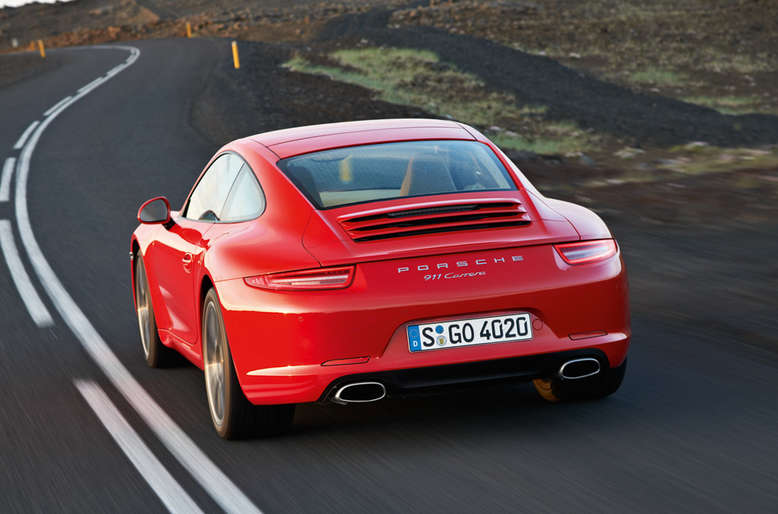 Porsche 911 Carrera Coupé, Heckansicht, 2012, Foto: Porsche