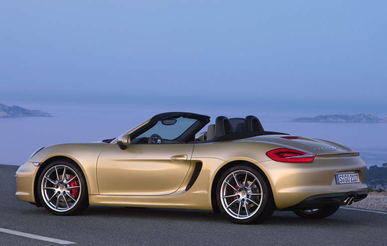 Porsche Boxster S, Seitenansicht, Verdeck geöffnet, 2012, Foto: Porsche