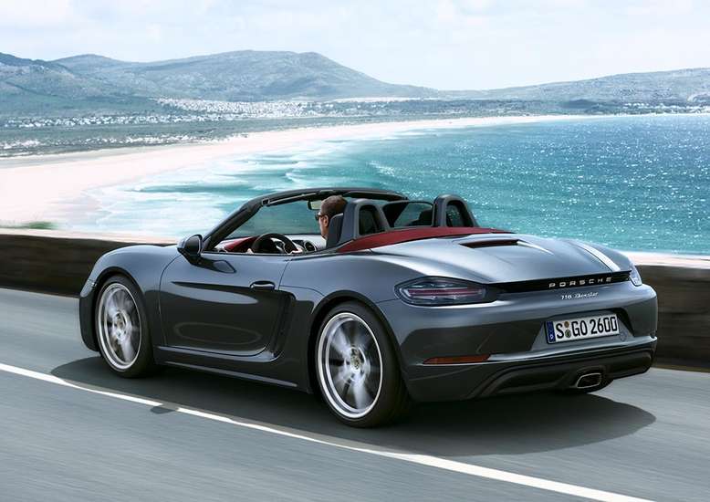 Porsche 718 Boxster, Seitenansicht / Heck, 2016, Foto: Porsche