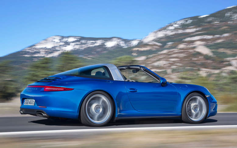 Porsche 911 Targa 4, Seitenansicht, 2014, Foto: Porsche