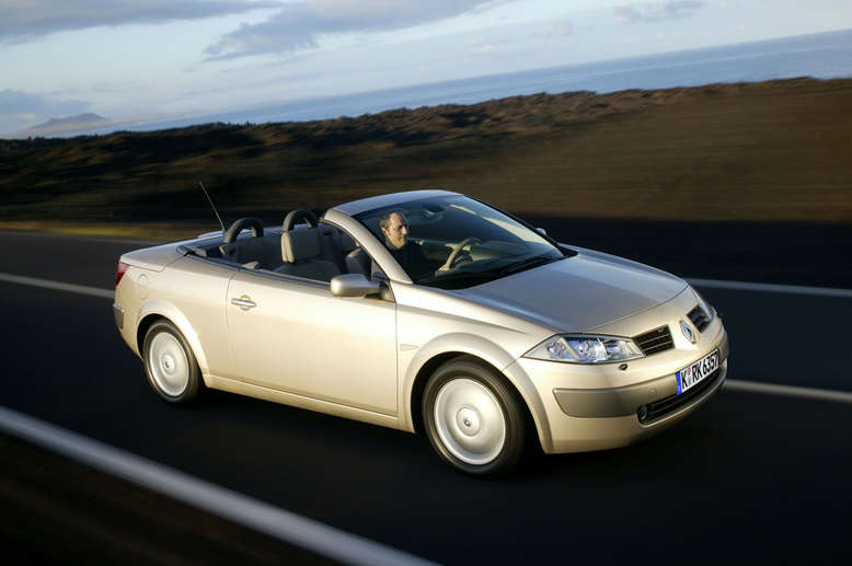 Renault Mégane, Coupé Cabrio, Verdeck geöffnet, offen, 2-Türer, 2003, Foto: Renault