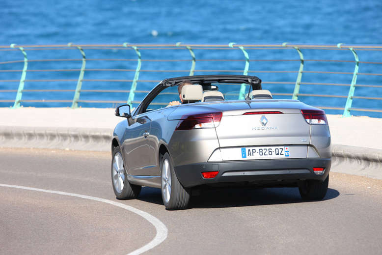 Renault Mégane, Coupé Cabrio, Verdeck geöffnet, Heckansicht, 2-Türer, 2010, Foto: Renault