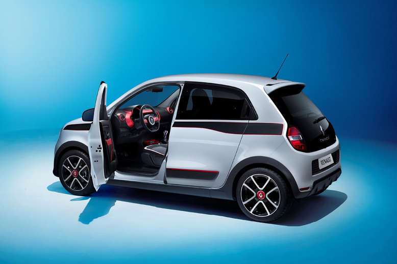 Renault Twingo, Seitenansicht, Tür geöffnet, 2014, Foto: Renault