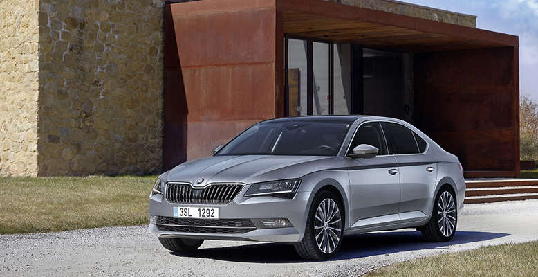 Skoda Superb III, Frontansicht, Seite, 2015, Foto: Skoda