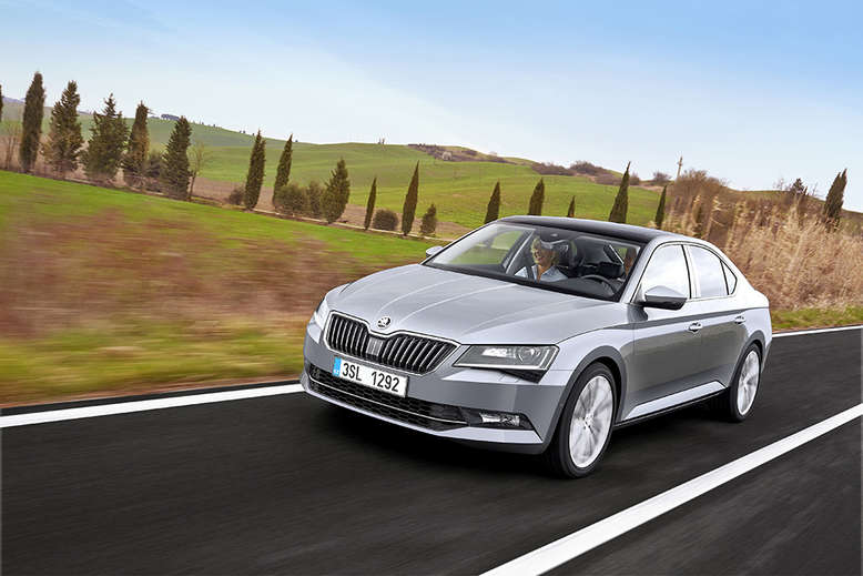 Skoda Superb III, Frontansicht, Seite, 2015, Foto: Skoda