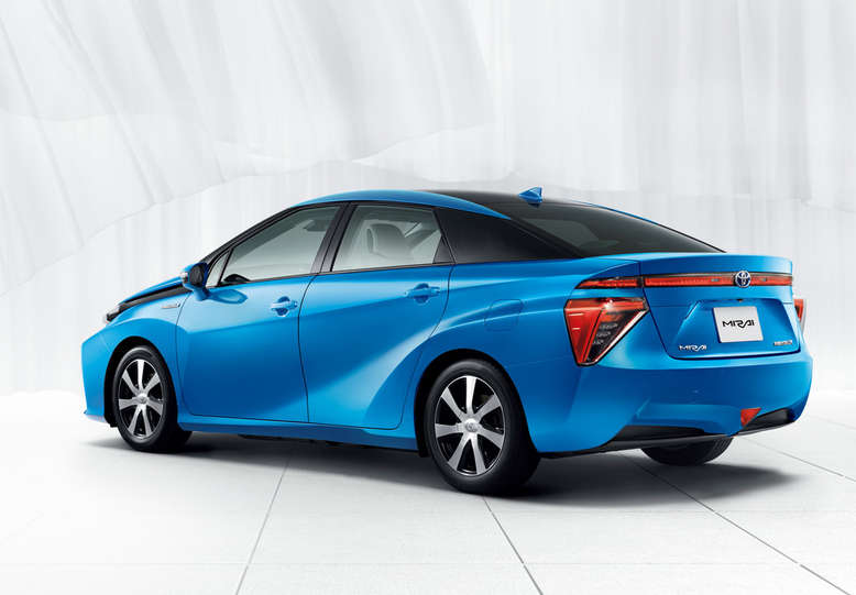 Toyota Mirai, Seitenansicht / Heck, 2014, Foto: Toyota 