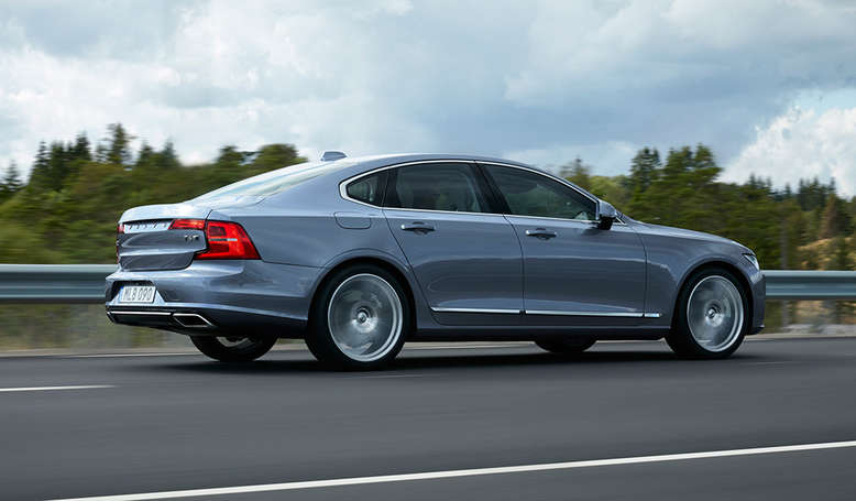 Volvo S90, Seitenansicht, Heck, 2015, Foto: Volvo 