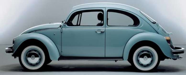 VW Käfer, Seitenansicht, Foto: Volkswagen