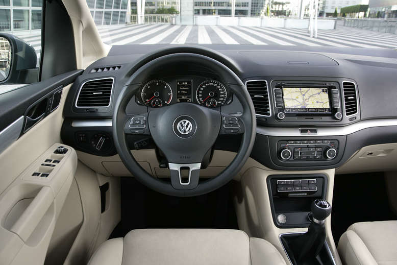 VW Sharan, Innenraum / Cockpit, 2010, Foto: Volkswagen