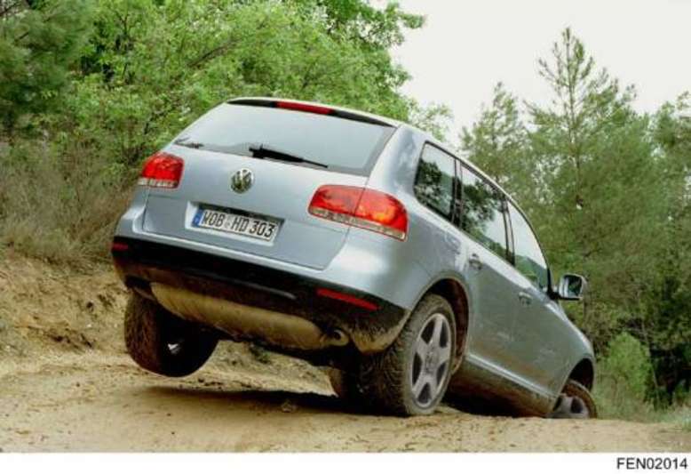 VW Touareg I, im Geländeeinsatz, 2008, Foto: Volkswagen