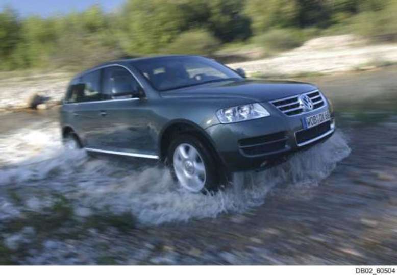 VW Touareg I, im Geländeeinsatz, 2008, Foto: Volkswagen