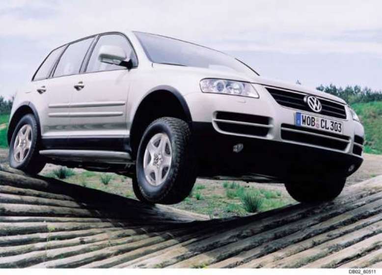 VW Touareg I, im Geländeeinsatz, 2008, Foto: Volkswagen