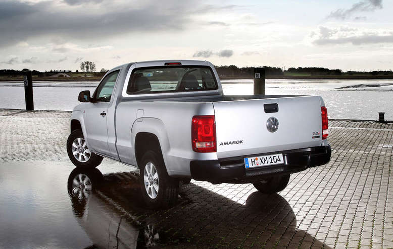 VW Amarok SingleCab 4MOTION, Heckansicht, 2013, Foto: Volkswagen AG