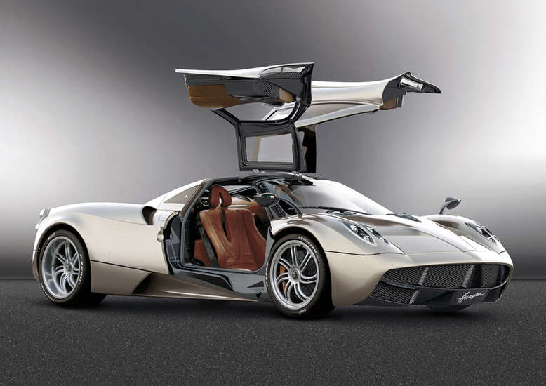 Pagani Huayra, Seitenansicht, Türen geöffnet, 2011, Foto: Pagani Automobili