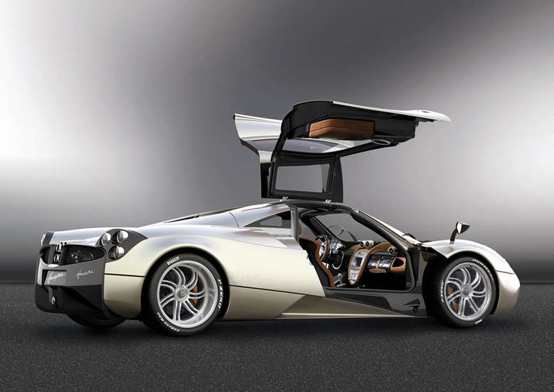 Pagani Huayra, Seitenansicht, Türen geöffnet, 2011, Foto: Pagani Automobili