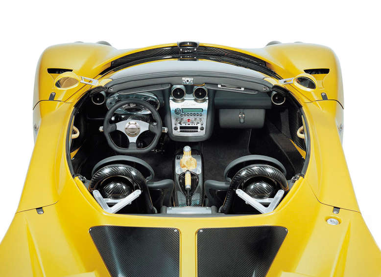 Pagani Zonda Roadster, Innenansicht, Cockpit, 2003, Foto: Pagani Automobili