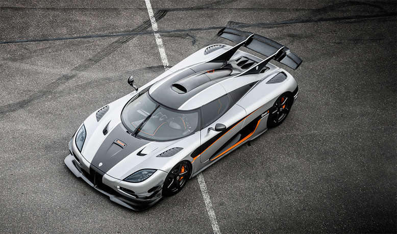 Koenigsegg One:1, Draufsicht, Front, 2014, Foto: Koenigsegg