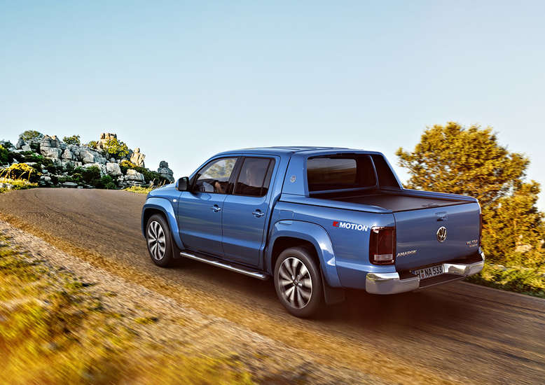 Volkswagen Amarok 4Motion, Heck, Fahrtaufnahme